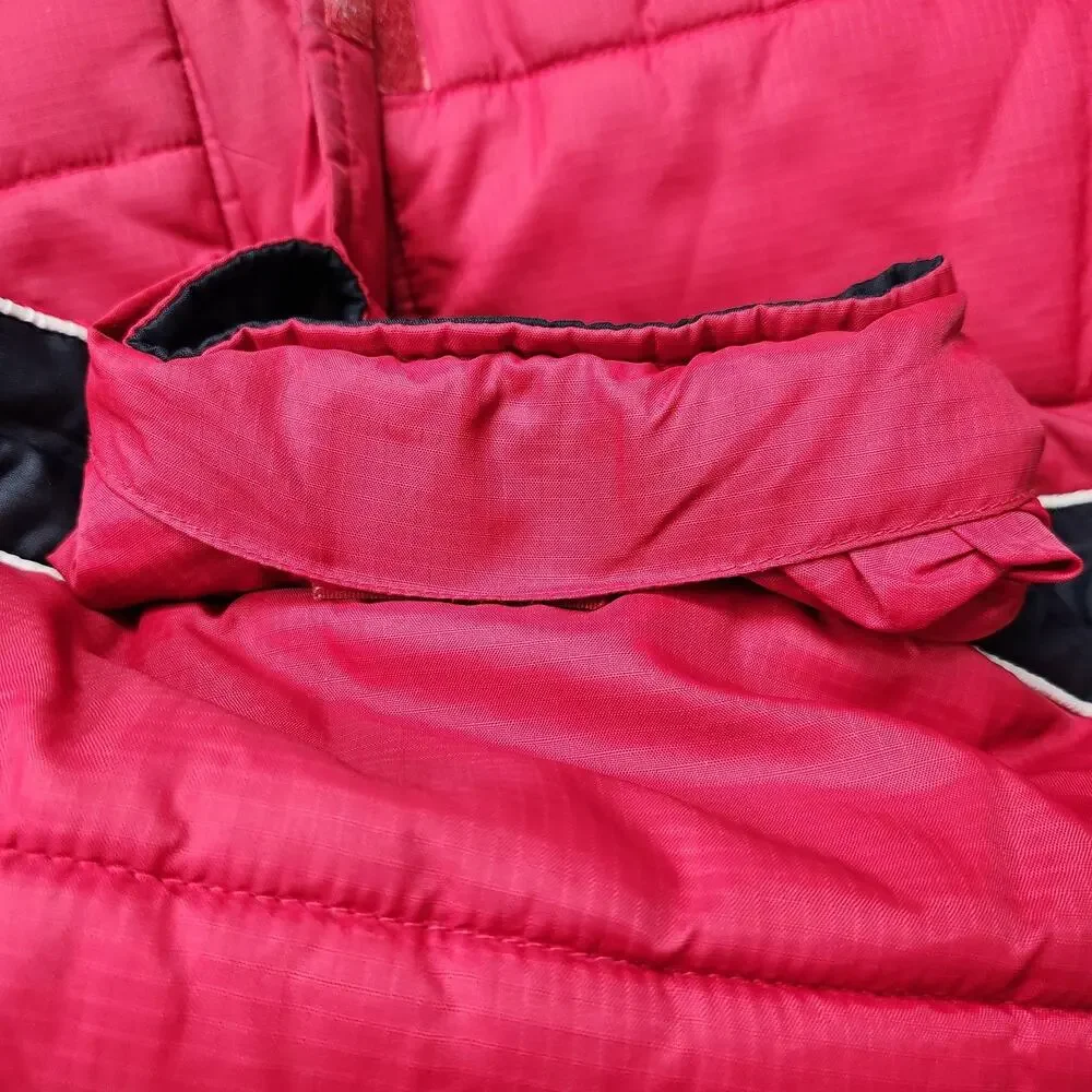 Polo Sport Ralph Lauren Jacket Boys Medium Red Hooded Puffer Nylon Winter Coat